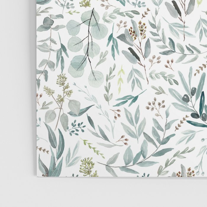 Little Eucalyptus Botanical Pattern Poster Gallery Image 3