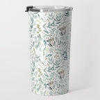 Little Eucalyptus Botanical Pattern Travel Mug Gallery Image 3