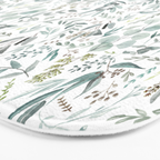 Little Eucalyptus Botanical Pattern Bath Mat Gallery Image 3
