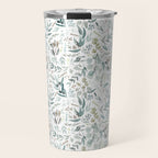 Little Eucalyptus Botanical Pattern Travel Mug Gallery Image 1