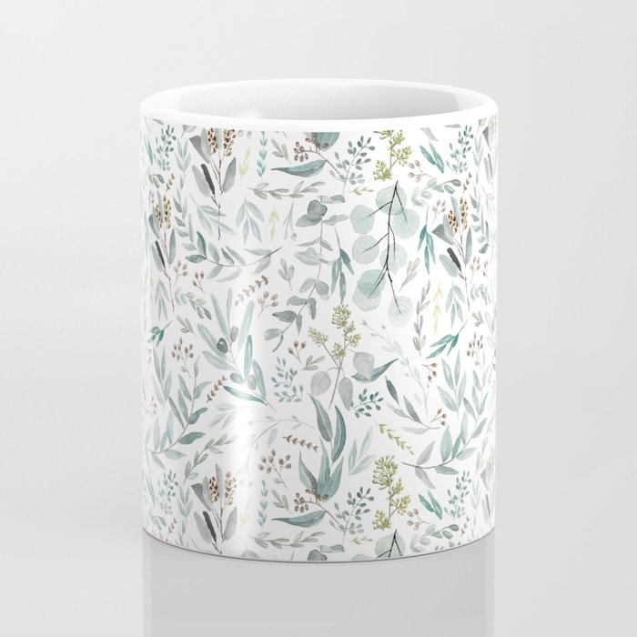 Little Eucalyptus Botanical Pattern Coffee Mug Gallery Image 4