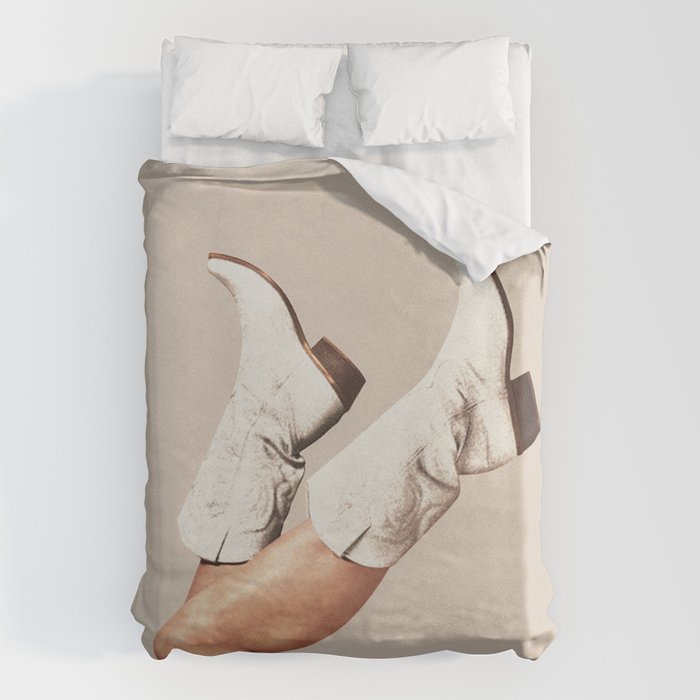 These Boots - Neutral Beige Duvet Cover Gallery Image 1