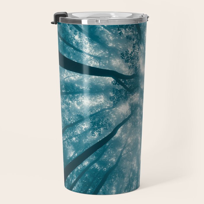 Smoky Mountain Summer Forest Teal - National Park Nature Photography Travel Mug Gallery Image 3