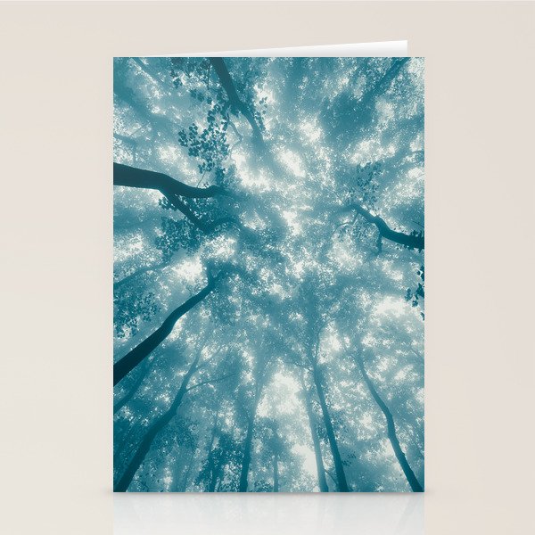Smoky Mountain Summer Forest Teal - National Park Nature Photography Stationery Card Gallery Image 2