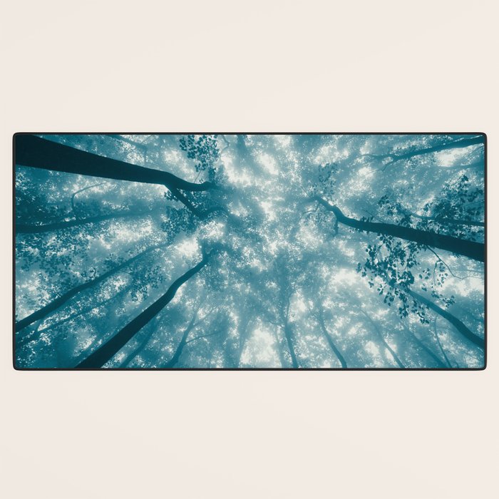 Smoky Mountain Summer Forest Teal - National Park Nature Photography Desk Mat Gallery Image 3