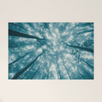 Smoky Mountain Summer Forest Teal - National Park Nature Photography Welcome Mat Gallery Image 1