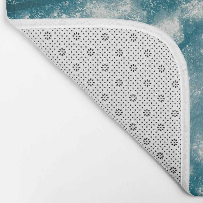 Smoky Mountain Summer Forest Teal - National Park Nature Photography Bath Mat Gallery Image 2