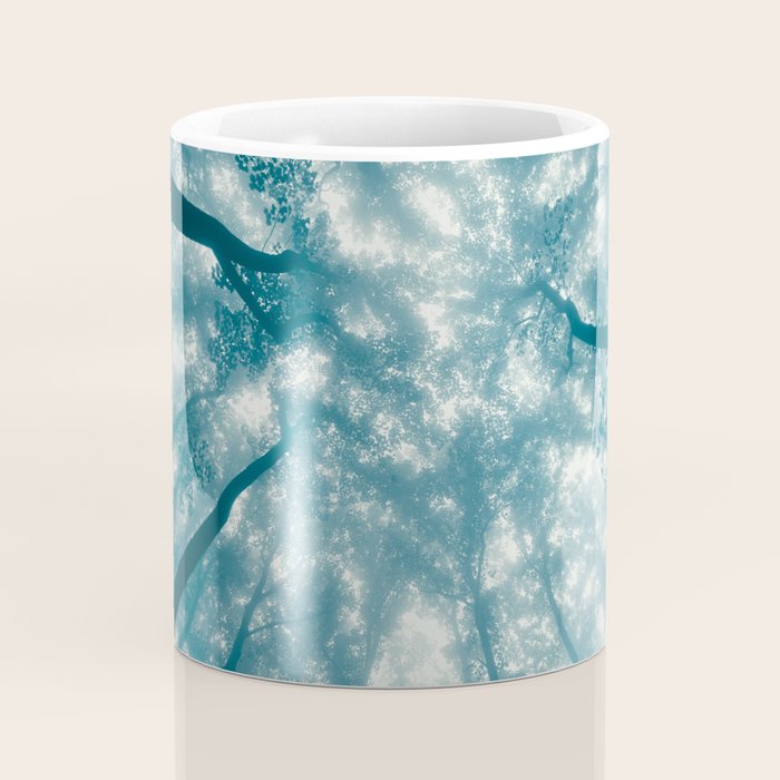 Smoky Mountain Summer Forest Teal - National Park Nature Photography Coffee Mug Gallery Image 4