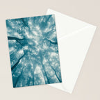 Smoky Mountain Summer Forest Teal - National Park Nature Photography Stationery Card Gallery Image 2