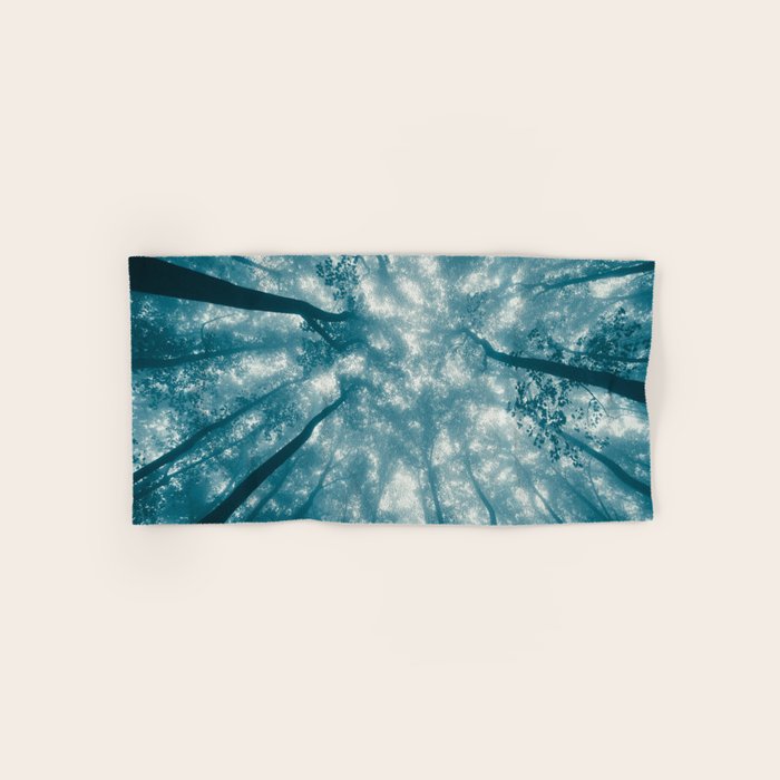 Smoky Mountain Summer Forest Teal - National Park Nature Photography Bath Towel Gallery Image 1