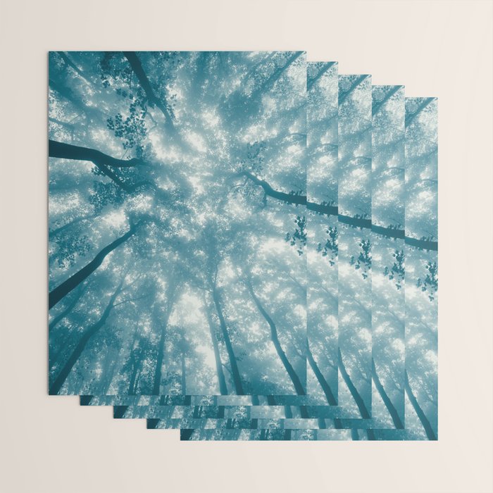 Smoky Mountain Summer Forest Teal - National Park Nature Photography Wrapping Paper Gallery Image 3