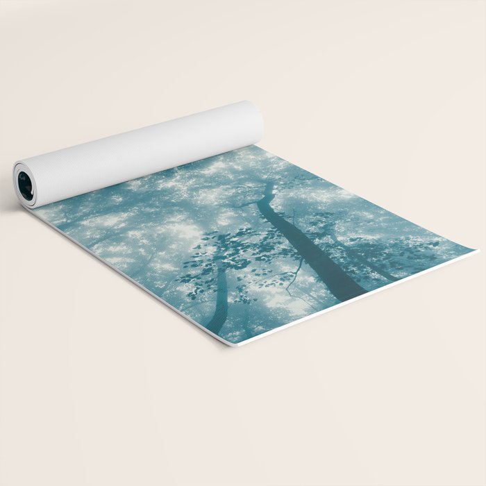Smoky Mountain Summer Forest Teal - National Park Nature Photography Yoga Mat Gallery Image 2