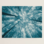 Smoky Mountain Summer Forest Teal - National Park Nature Photography Jigsaw Puzzle Gallery Image 1