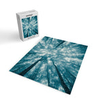 Smoky Mountain Summer Forest Teal - National Park Nature Photography Jigsaw Puzzle Gallery Image 2