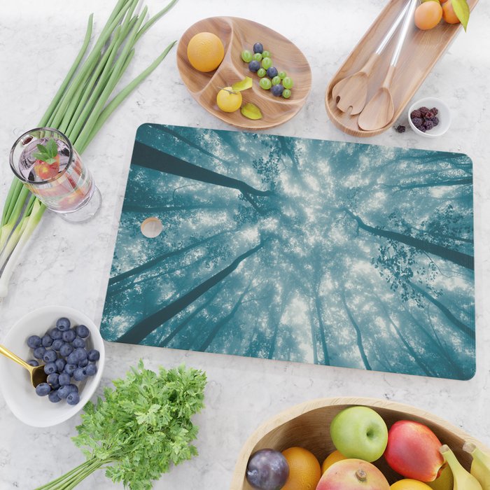 Smoky Mountain Summer Forest Teal - National Park Nature Photography Cutting Board Gallery Image 2