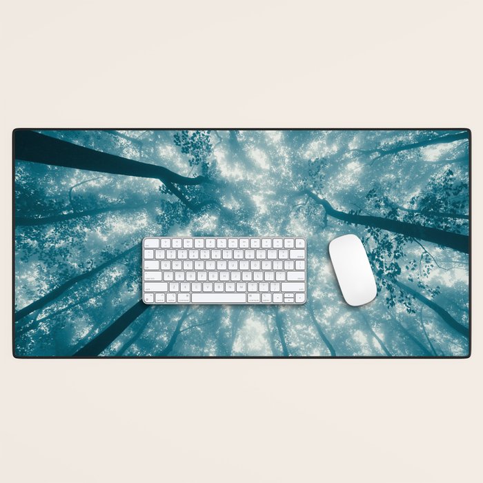 Smoky Mountain Summer Forest Teal - National Park Nature Photography Desk Mat Gallery Image 1