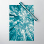 Smoky Mountain Summer Forest Teal - National Park Nature Photography Wrapping Paper Gallery Image 1