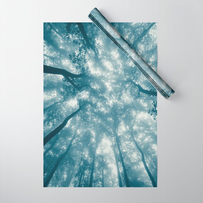 Smoky Mountain Summer Forest Teal - National Park Nature Photography Wrapping Paper Gallery Image 1