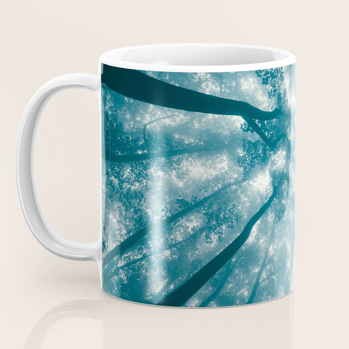 Smoky Mountain Summer Forest Teal - National Park Nature Photography Coffee Mug Gallery Image 3