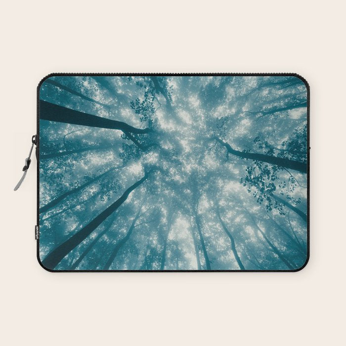 Smoky Mountain Summer Forest Teal - National Park Nature Photography Laptop Sleeve Gallery Image 1