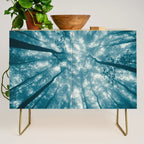 Smoky Mountain Summer Forest Teal - National Park Nature Photography Credenza Gallery Image 1