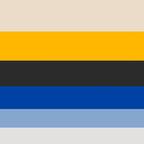 Complementary Blue & Yellow Colorful Geometric Pattern Coffee Mug Gallery Image 2