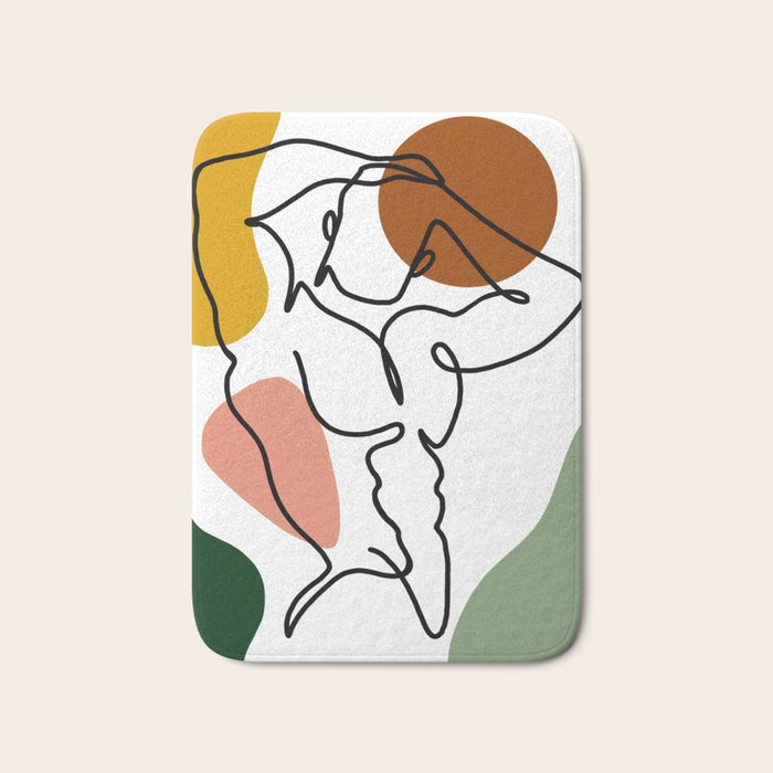 NOODDOOD Lines 4 Bath Mat Gallery Image 1