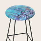 Van Gogh Trees & Underwood Aqua Lavender Stool Gallery Image 2