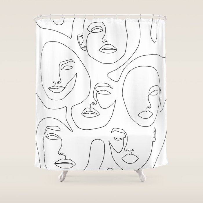 Her and Her Shower Curtain Gallery Image 1