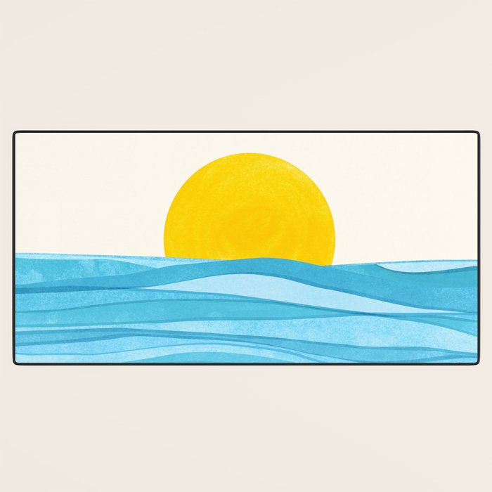 Seaside Sunrise View Desk Mat Gallery Image 3