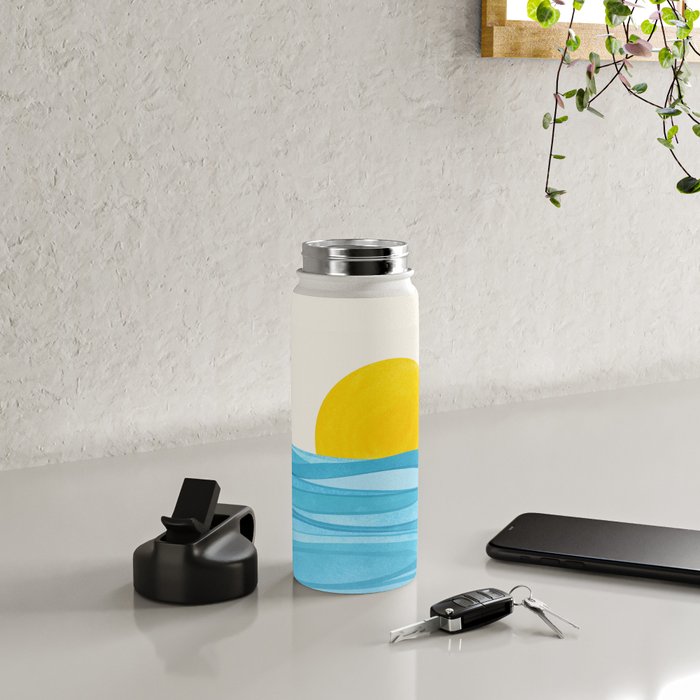 Seaside Sunrise View Water Bottle Gallery Image 4