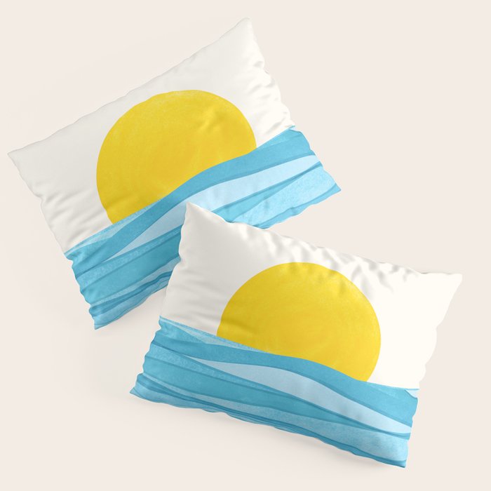 Seaside Sunrise View Pillow Sham Gallery Image 3