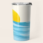 Seaside Sunrise View Travel Mug Gallery Image 2