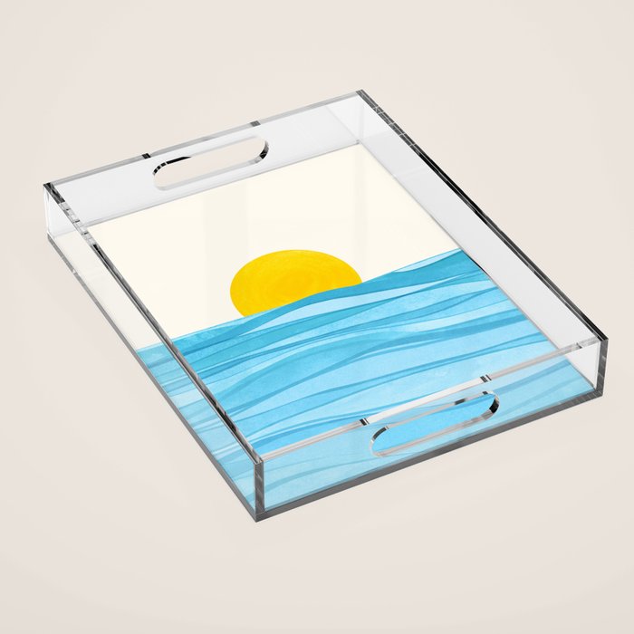 Seaside Sunrise View Acrylic Tray Gallery Image 1