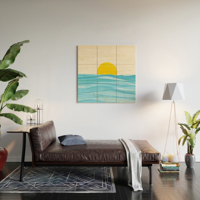 Seaside Sunrise View Wood Wall Art Gallery Image 2