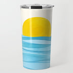 Seaside Sunrise View Travel Mug Gallery Image 1
