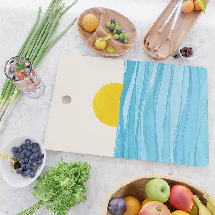 Seaside Sunrise View Cutting Board Gallery Image 2