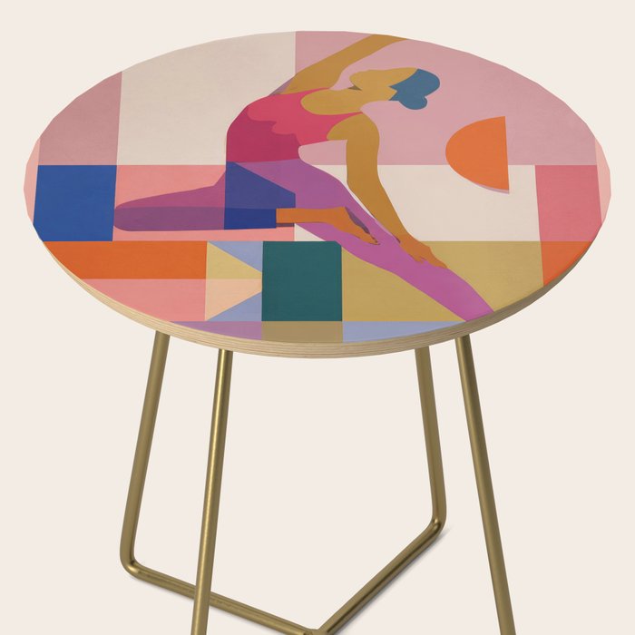 Abstract Yoga Pose Side Table Gallery Image 2