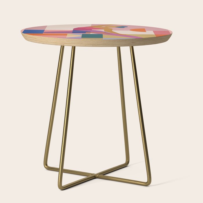 Abstract Yoga Pose Side Table Gallery Image 1