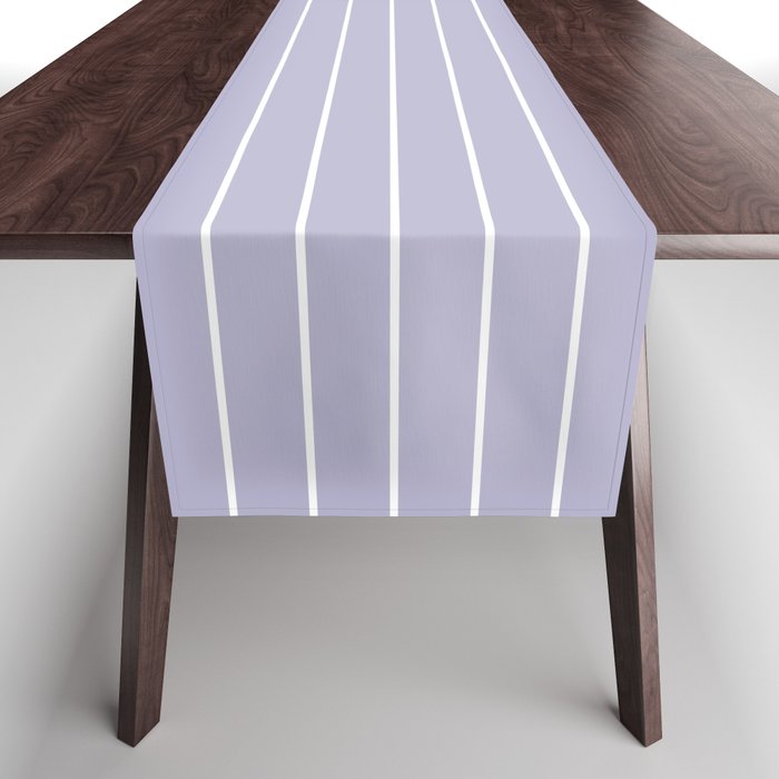 Minimal Arch XXXIII Lilac Purple Modern Geometric Lines Table Runner Gallery Image 1