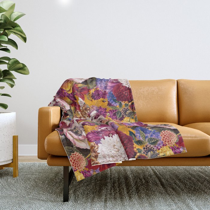 EXOTIC GARDEN XIII Throw Blanket Gallery Image 1