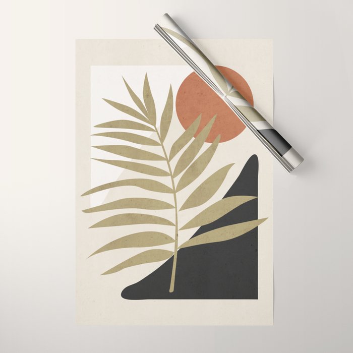 Tropical Leaf- Abstract Art 9 Wrapping Paper Gallery Image 1