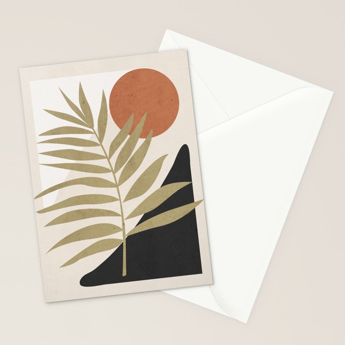 Tropical Leaf- Abstract Art 9 Stationery Card Gallery Image 2