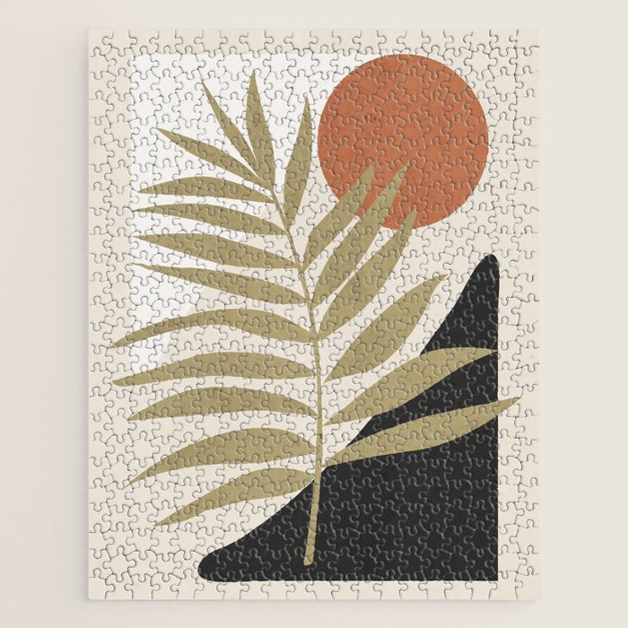 Tropical Leaf- Abstract Art 9 Jigsaw Puzzle Gallery Image 1