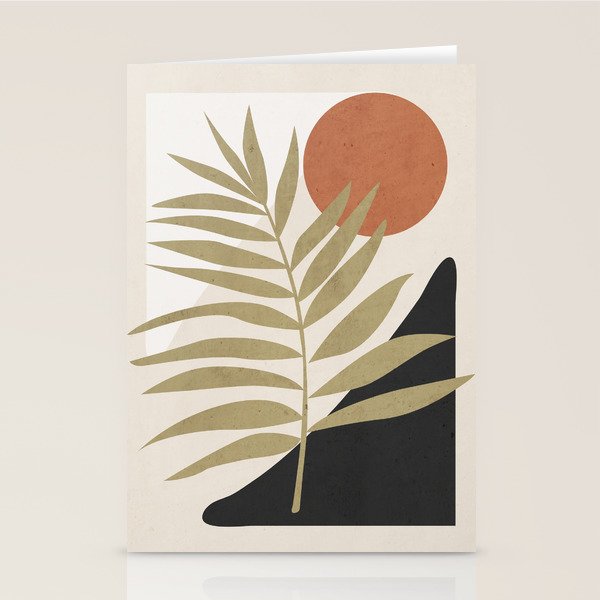 Tropical Leaf- Abstract Art 9 Stationery Card Gallery Image 2