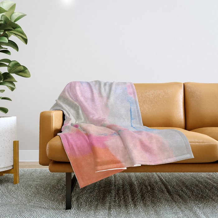 Phase Shift Abstract Throw Blanket Gallery Image 1