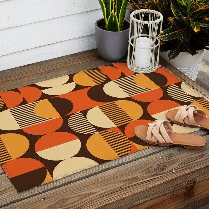 Retro 13 Outdoor Rug Gallery Image 2