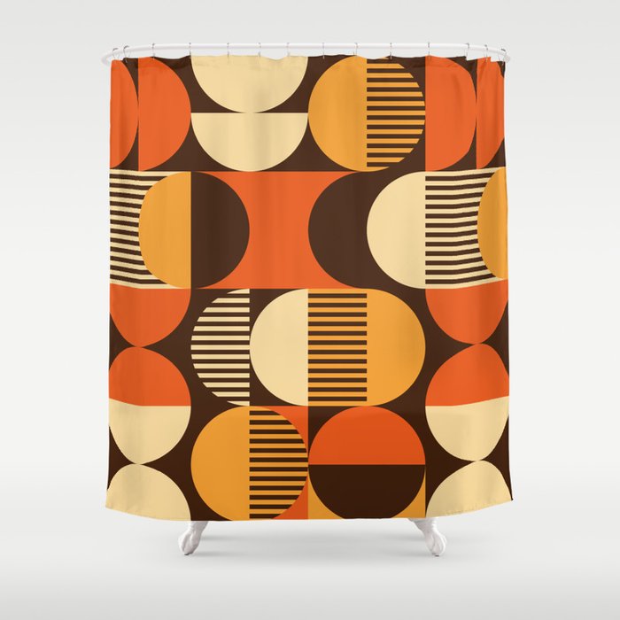 Retro 13 Shower Curtain Gallery Image 1