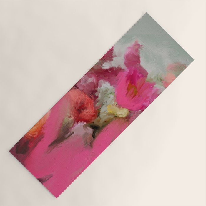 Bouquet floral abstract art Yoga Mat Gallery Image 1