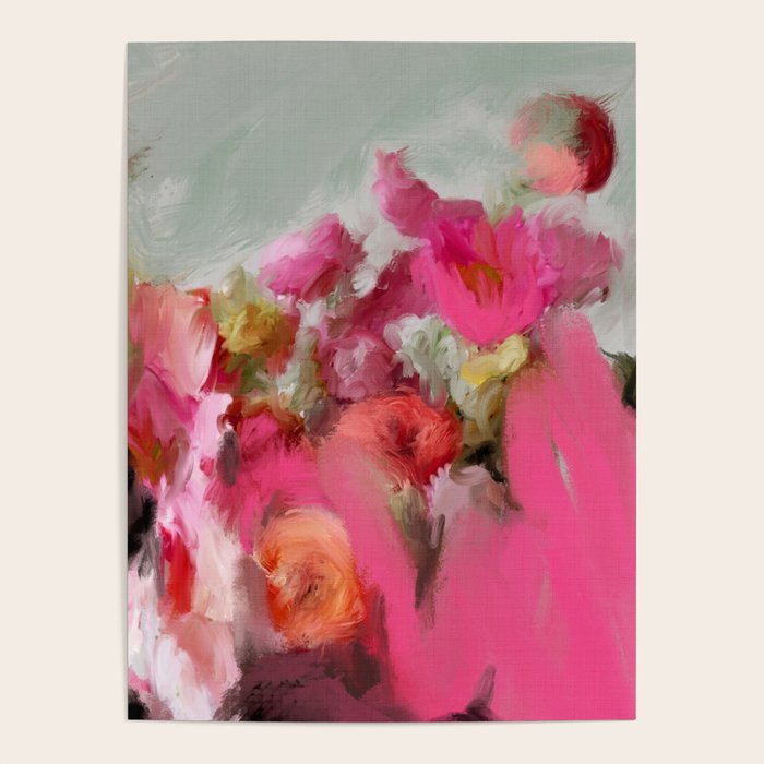 Bouquet floral abstract art Poster Gallery Image 4
